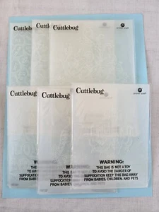 6 New Cuttlebug Embossing Folders ROMANCE COLLECTION Queen of Hearts/Chandelier - Picture 1 of 13