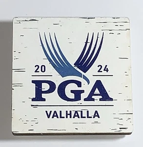 2024 Pga Championship Magnet Valhalla golf distressed Wood new - Picture 1 of 6