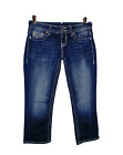VIGOSS Jeans Capri ~ Size 5/6 ~ (31 x 23) ~ The Dallas Capri ~ Rhinestone Sequin