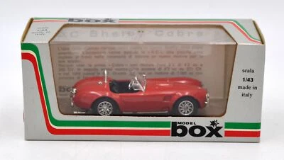 DIE CAST 1/43  " AT SHELBY COBRA - RUOTE A RAGGI " MODEL BOX  (RIF. 8410) - Immagine 1 di 2