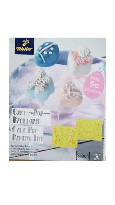 TCM Tchibo Cake Pop Silikon Backform 4 Backformen & 50 Stiele NEU - Bild 1 von 2
