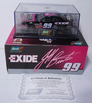 Jeff Burton Revell Exide Diecast 1:24 Texas Motor Speedway Inaugural Winner 1997 - Image 1 of 4