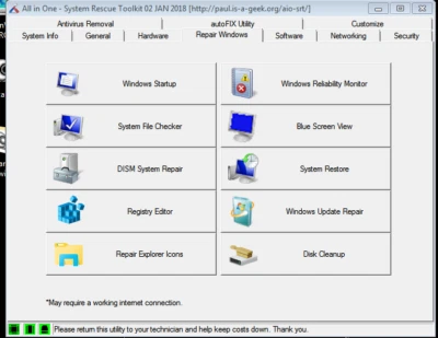 All in One - System Rescue Toolkit for Windows - See included video - Image 1 of 4