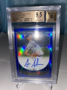 2013 BOWMAN CHROME SAM SELMAN BLUE REFRACTOR   057/150 BGS 9.5 Auto 10 #6924