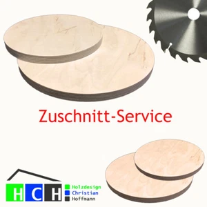 Runde Holzscheibe Ronde Holzplatte Tischplatte Multiplex Sperrholz Platte - Bild 1 von 1