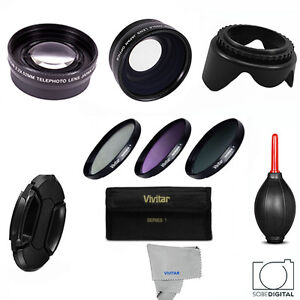 3 LENS +FILTER KIT + GIFTS Canon Eos Digital Rebel T6S  T3 T3i T4I for 18-55 HD