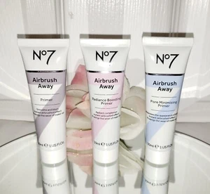 Boots No 7 No7 Airbrush Away Foundation Face Makeup Primer 1oz U PICK Photo Fix - Picture 1 of 2