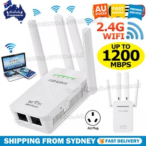 1200Mbps Wireless WiFi Extender Repeater Router Range Signal Booster AU - Picture 1 of 9