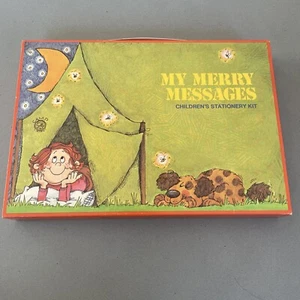 Vintage My Merry Messages "Camp" 1979 Current Code 5733 Stationery Kit Neu! - Bild 1 von 5