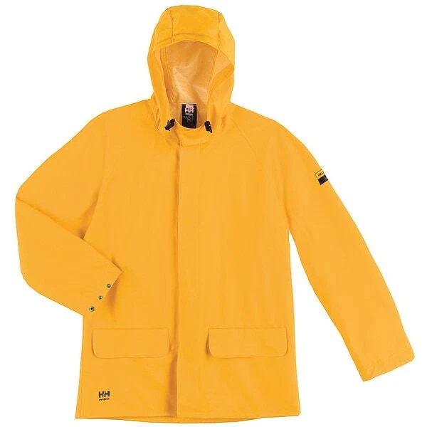 Helly Hansen Rain Jacket, PVC/Polyester, Yellow, 3XL 70129_310-3XL - Image 1 of 1
