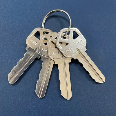 ILCO (4) Kwikset KW1 House Keys Cut by Code OR Random 5-pin Key NS - READ DISCLAIMER!