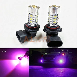2x Pink 9006 HB4 15w High Power Bright LED Bulbs 5730 SMD Fog light Replacement - Picture 1 of 7