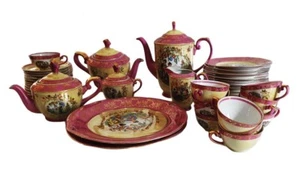 Luxurious German Dining Set Made by BRENER & SCHMIDT Japanese Scenes and Gilded - Picture 1 of 4