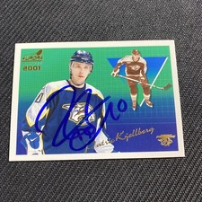 2000-01 Pacific Aurora Hockey #77 Patric Kjellberg Autograph Predators Auto