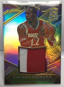 Dwight Howard 2013-14 Panini Spectra GOLD Prizm Jumbo 2 color GU Patch #'d 7/10