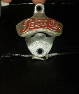 STARR X  PEPSI COLA WALL MOUNT BOTTLE OPENER (VTG) RARE MADE IN USA  - Picture 1 of 12