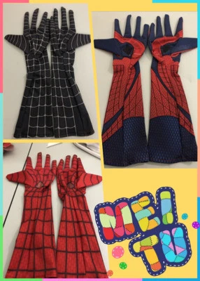 Stunning Amazing Spider-Man Elbow-length Gloves Costume Accessories Cosplay prop - Image 1 of 4