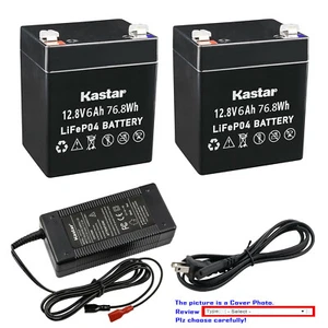 Kastar 12V 6Ah LiFePO4 Lithium Iron Phosphate Battery and 14.6V 3A Fast Charger - Picture 1 of 14