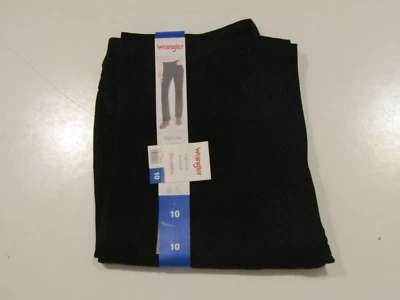 Pantalones de mezclilla negros WRANGLER para mujer tiro alto corte bootcut gratis a elástico nuevos con etiquetas talla 12/32 Foto 1 de 3