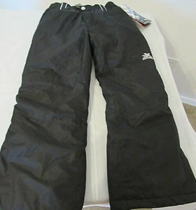 ZEROXPOSUR BLACK INSULATED KIDS UNISEX ELASTIC WAIST SNOW SKI PANTS SIZE 7/8 NWT - Picture 1 of 9