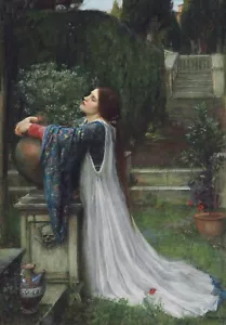 Isabella and the Pot of Basil by John William Waterhouse - Poem 8x10 Print - Picture 1 of 1