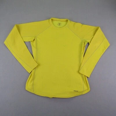 Camisa Patagonia Vintage Mujer Grande Amarilla Capilene 3 Performance Capa Base ^ Foto 1 de 4