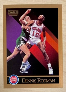 DENNIS RODMAN - 1990-91 SkyBox (logo in upper left corner) #91 - DETROIT PISTONS - Picture 1 of 3