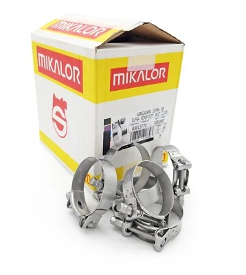 Full Box | Trade Discounts | Mikalor W5 INOX Supra Exhaust Hose Clips Clamps