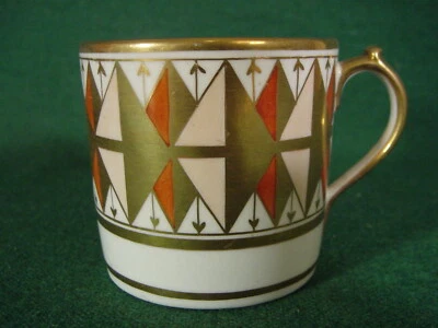 Pastillas de café Mason’s patrón 284 rosa naranja dorado porcelana de principios del siglo XIX Foto 1 de 4