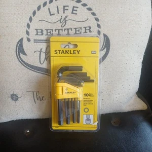 Stanley Hex Key Set 10 Pcs. 1.5-10Mm DIY Tools NEW Model-069253 - Picture 1 of 2