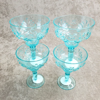 4 коктейльных бокала Pioneer Woman Ditsy Teal Margarita Tritan 14 унций - Изображение 1 из 4