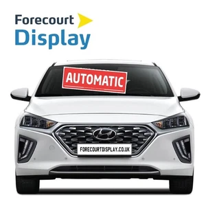 5 X Car/Vehicle For Sale AUTOMATIC Lightweight  Reusable Signs   RED - Picture 1 of 2