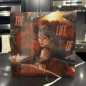 Taylor Swift Life of a Showgirl The Tiny Bubbles in Champagne Red Lipstick Vinyl - Picture 1 of 2