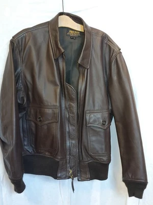 Chaqueta de cuero de cabra marrón sello Flight Suits G1 ANJ3 M422 talla 48 civil  Foto 1 de 4