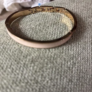 Anne Klein Armband creme rosa Emaille roségoldfarben 6 Zoll - Bild 1 von 5