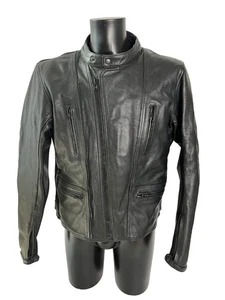 Frank Thomas Black Leather Biker Jacket with Armasport Plus CE Armour & Thermal - Picture 1 of 14