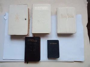 SUNDAY MISSAL, HOLY BIBLE, NEW TESTAMENT LOT, 1961,1963,1954,1958 - Picture 1 of 23