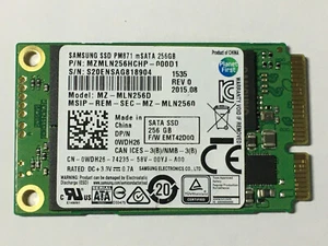 SAMSUNG SSD PM871 mSATA 256GB MZ-MLN256D Solid State Disk For Dell Lenovo Laptop - Picture 1 of 7
