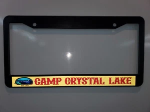 REFLECTIVE CAMP CRYSTAL LAKE BLACK plastic License Plate Frame - Bild 1 von 3
