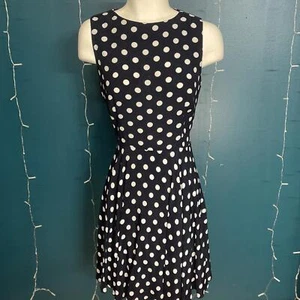 Vintage 1980s Joseph Ribkoff Polka Dot Dress Size S/M - Picture 1 of 9