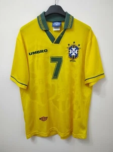 BRAZIL 1994 WC Bebeto 7 T-Shirt Jersey Jersey Jersey L - Picture 1 of 5