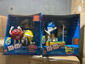 00611 Red & Yellow +Blue M&M M&M's PUNTIN PALS dispenser with BOX IN STOCK - Picture 1 of 6