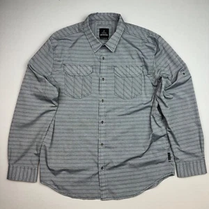 prAna Citadel Hiking Shirt Adult Mens XL M21170308 Gray Lightweight Utility - Picture 1 of 9