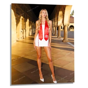 8x10 CAMERON BRINK White Mini Dress Legs Heels WNBA Sparks Photo Print CB014 - Picture 1 of 3