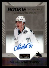 2020-21 O-Pee-Chee Platinum Rookie AUTO #RNK Nikolai Knyzhov D (ref 225606)