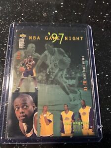 1997-98 UD Collector's Choice #168 GAME NIGHT SHAQ/KOBE LAKERS NM🏀card!