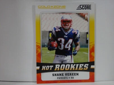 2011 Score Hot Rookies Gold Zone Shane Vereen #25 Rookie RC - Image 1 of 2