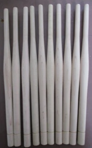 Maple Wood Chair Spindles -Turned Unfinished 10 @ 12" NOS - Picture 1 of 2