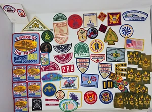 Vintage Patch Lot BSA Boy Scouts YMCA Indian Guides Jamboree Insignia Arrow - Picture 1 of 14