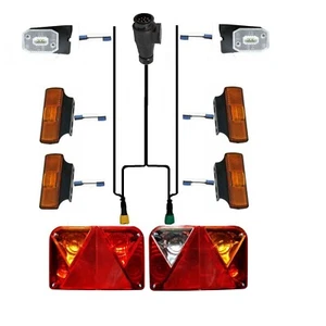Anhängerbeleuchtung SET 5m 13-polig Rückleuchte Satz 12V Anhänger Beleuchtung - Bild 1 von 9